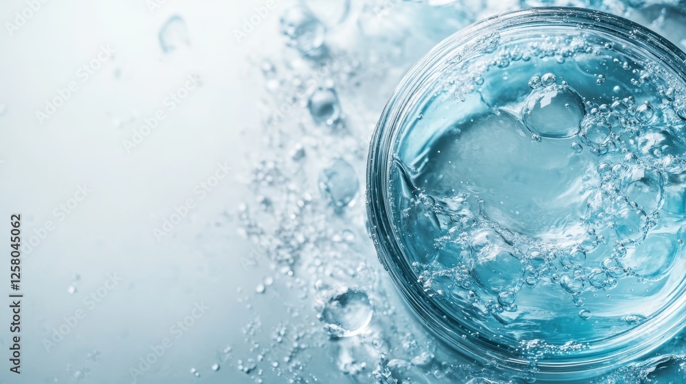 Poster an inviting image filled with soothing aqua foam accented by subtle bubbles creates a playful yet ca