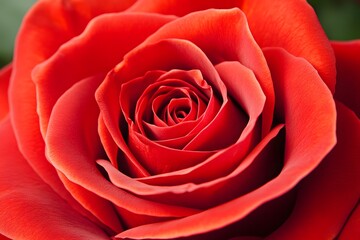 Fototapeta premium Closeup Red Rose Flower Petals Macro Photography