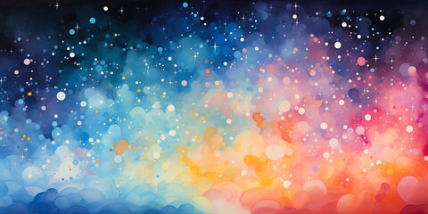 Obraz premium Abstract Colorful Space Background Design