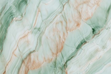 Turquoise and peach marble texture with veined patterns