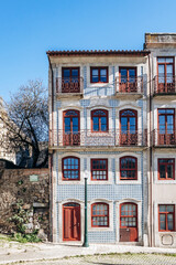Obraz premium Charming facades in the center of Porto, Portugal