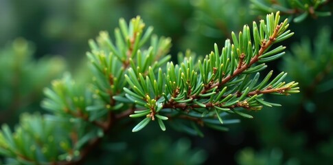 Twisted juniper branches in closeup natural texture, shrub foliage, branch texture