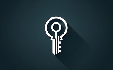 Key Icon for Security, Unlocking Solutions, and Empowering Potential