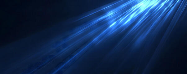 Fototapeta premium Abstract Blue Light Rays Background Image Digital Art Design Graphic Illustration