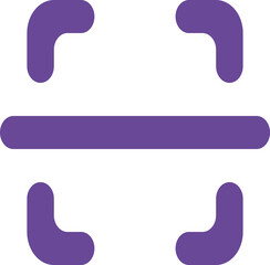 Focus Horizontal Round Round icon logo design