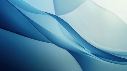 Blue background with minimalist abstract design, soft and clean