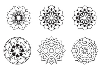 Mandala Pattern Designs,Outline Mandala for Coloring Book Page. Oriental Mandala vector. Mandala Coloring book line art vector illustration. Vector abstract mandala pattern.