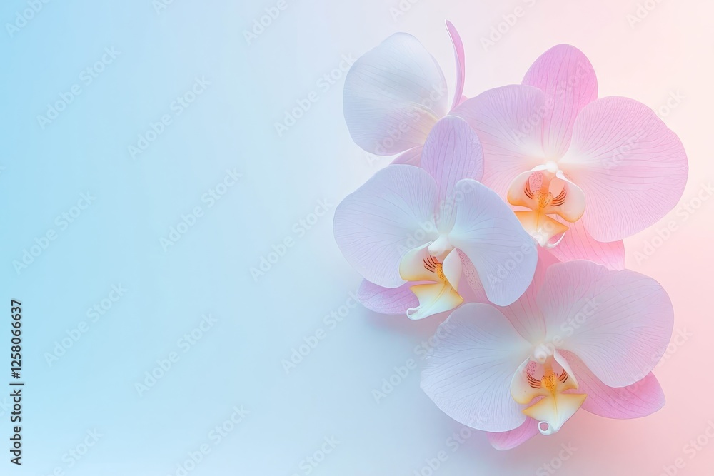 Fototapete abstract pastel gradient background with smooth texture, perfect for text overlay.