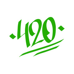 420 vector graffiti font word street art weed vector tagging.