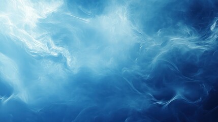 Obraz premium Blue background with subtle cloudy effect, misty and soft