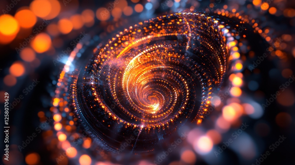 Aufkleber bokeh circles background with soft glowing lights