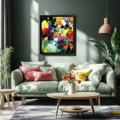 mockup, Poster frame,Kids room, zoom 