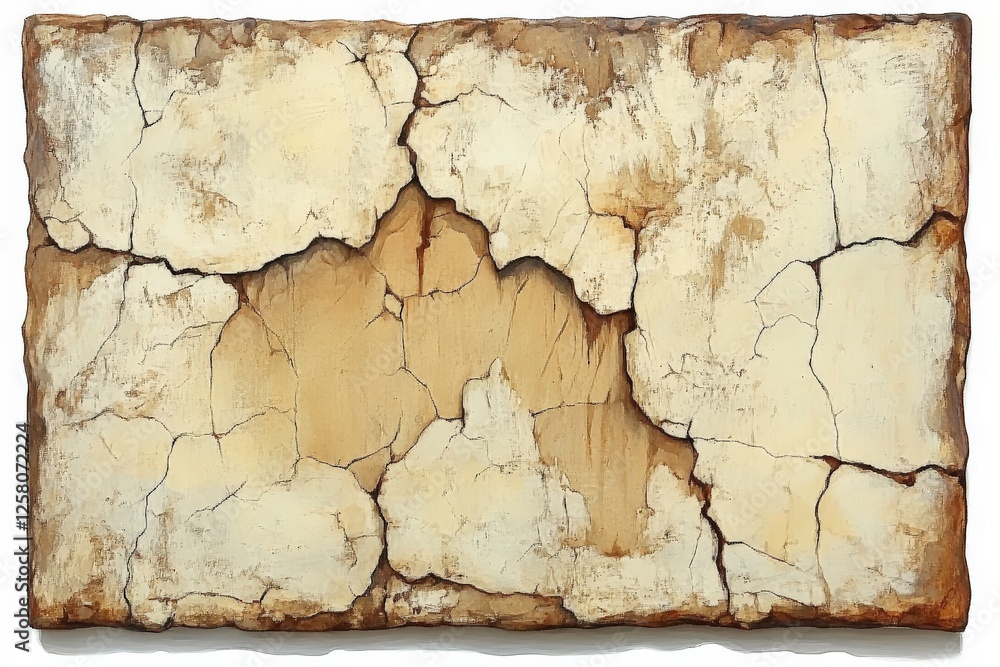 Poster textured surface with natural cracks and worn patterns in earthy colors and tones