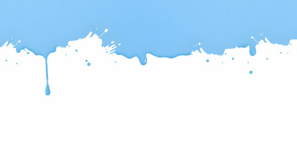 Obraz premium blue and White Minimalist Paint Splash Background on Light Gray Canvas