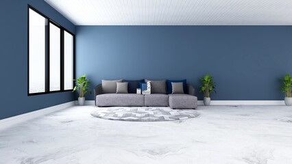 minimalist office lobby waiting room for company logo mockup