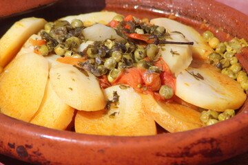 Fresh Moroccan Tajine Close-up