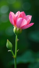 Obraz premium delicate petals unfurl on the iodine plant stem, flora, nature