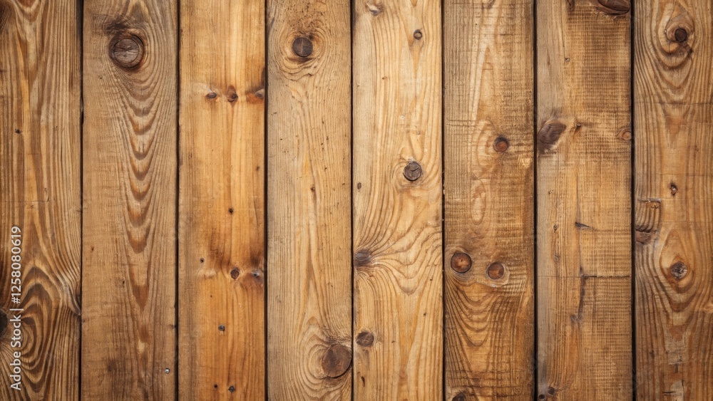 Poster a closeup of the texture on a rustic woodpanel wallpaper capturing the grain and knots that evoke a 