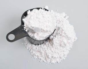 Magnesium oxide, or magnesia. It has an empirical formula of MgO.