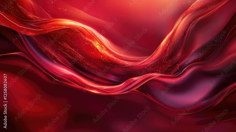 Poster A flowing stream of red wine caught in mid-motion, creating a harmonious visual of richness, elegance, and indulgence against a luxurious backdrop.