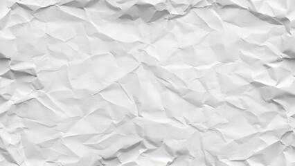Obraz premium Closeup image of a heavily creased and crumpled piece of offwhite paper. The texture is rough and uneven, showing deep wrinkles and folds. Provides a grunge aesthetic.