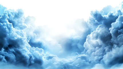 A stunning view of fluffy clouds illuminated by soft light, creating a serene atmosphere. Ideal for projects related to nature, weather, or tranquility.