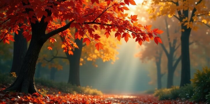 Un ramo di foglie autunnali in mezzo alla terra, natura, autumn leaves