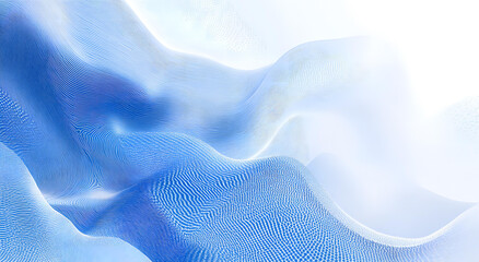 Obraz premium Abstract Blue Waves Digital Art Background Texture Design