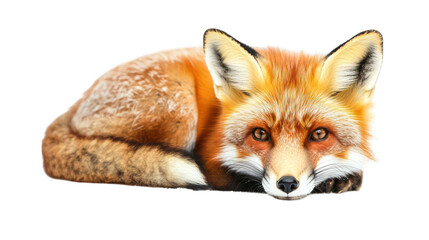 Obraz premium red fox vulpes isolated on white background