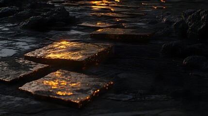 Luxurious Glitter Sparkles on Dark Background with High Quality Detail