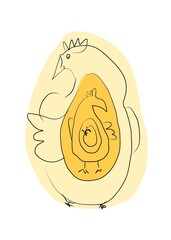 cartoon illustration of a man holding a coin