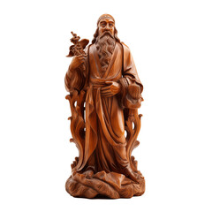Obraz premium carved wooden statue