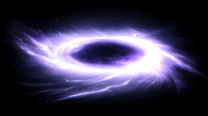 Fototapeta premium Enigmatic Purple Space Vortex Spiral Galaxy Cosmic Phenomenon Abstract Digital Art Illustration