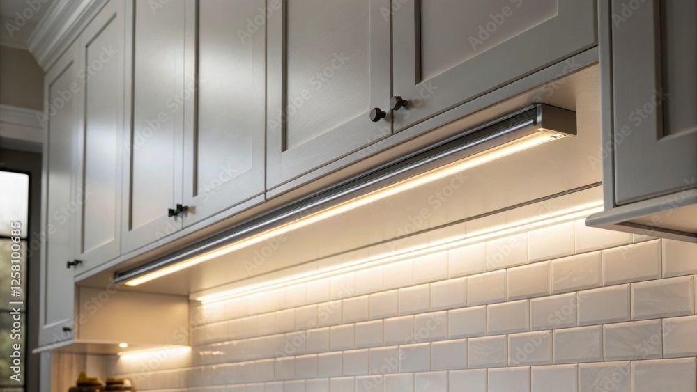 Aufkleber elegant design a sleek minimalist undercabinet light fixture featuring a slim profile neatly blendin
