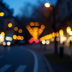 Efecto bokeh en luces amarillas Bokeh light lights background bokeh abstract light bright effect shiny