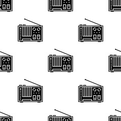 Radio Icon Seamless Pattern M_2311003