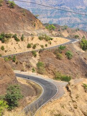 Malvan, Maharashtra India - January 28 2025: Anuskura Ghat view points