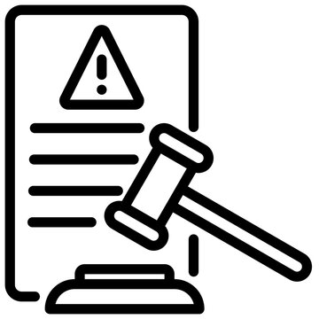 recommend clip art: legal problem vector outline icon