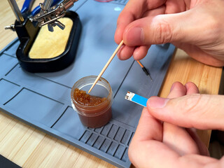 Soldering Electronics with Precision Tools 