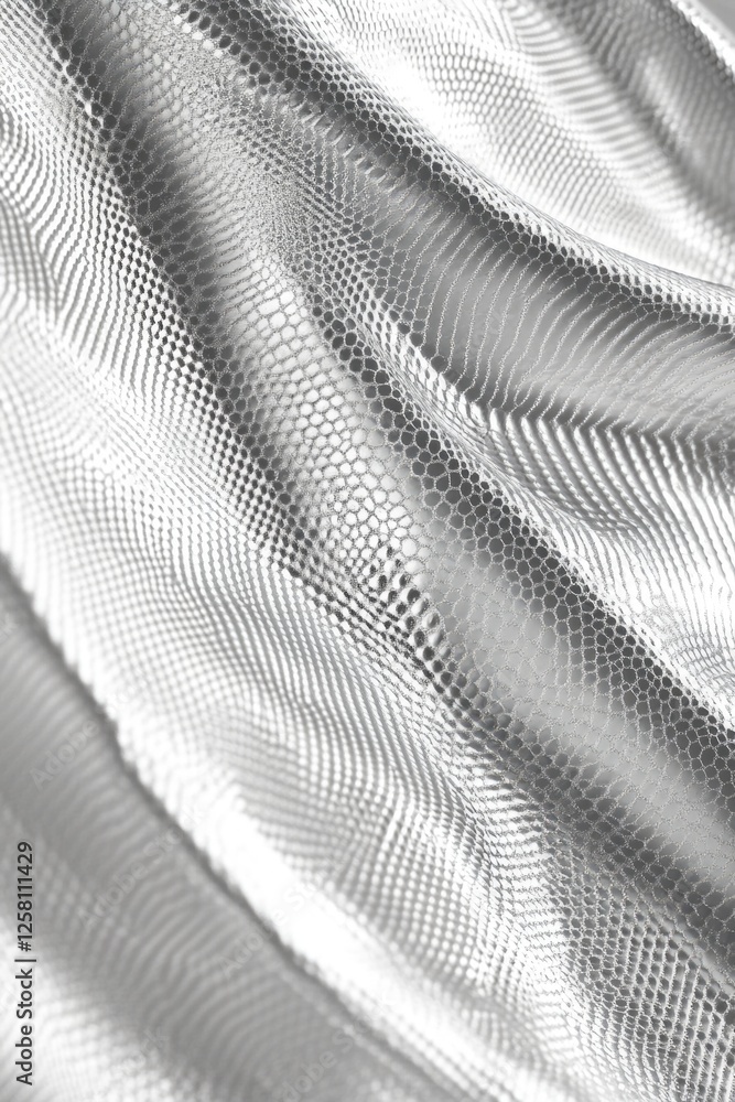 Aufkleber highly reflective surface of a metal, with intricate textures that add depth and visual interest.