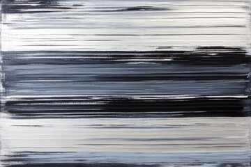 Abstract Gray Scale Stripes Canvas Painting
