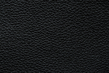 Black pebbled leather texture as background