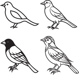 Obraz premium black line art illustration design 