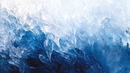 Abstract frozen ice formations.