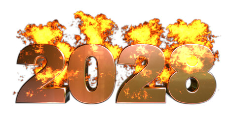 炎をまとった西暦2028年。