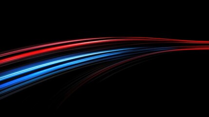Dynamic abstract background with red and blue light streaks.