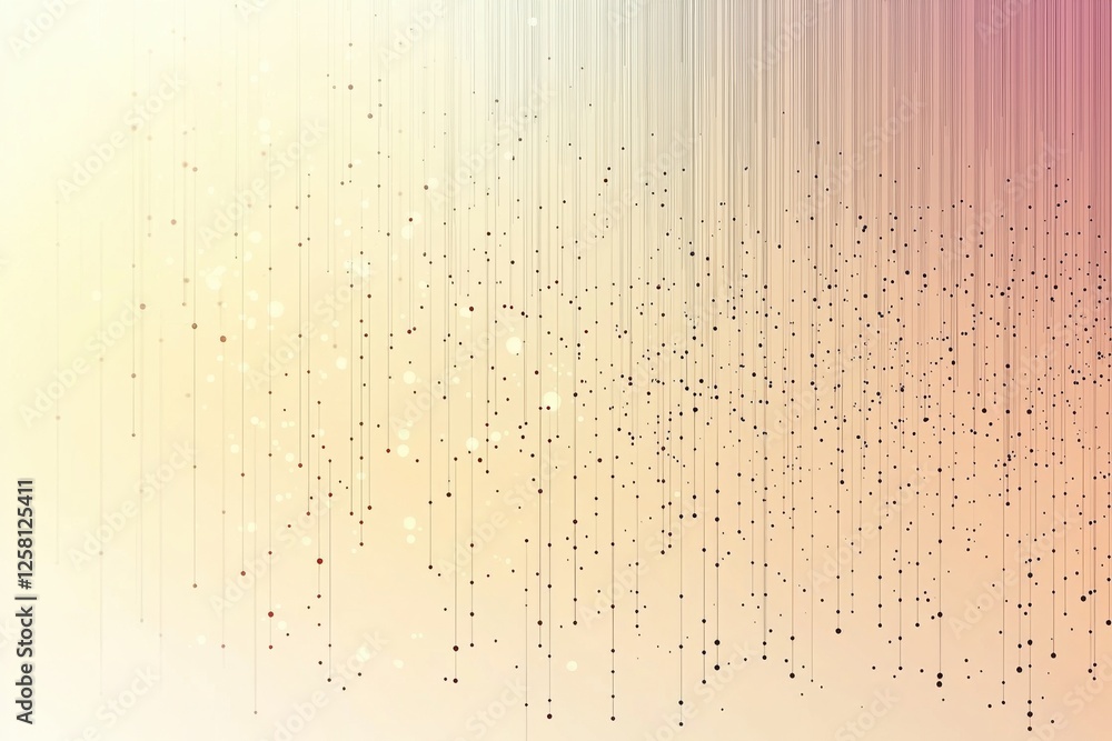 Aufkleber elegant abstract background with vertical lines and a gentle sprinkling of dots, creating a calming 
