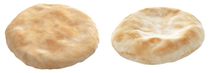 Soft and Fluffy Bread, isolated on transparent background.