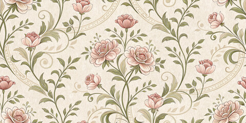 seamless pattern with flowers