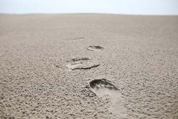 Footprints in the sand